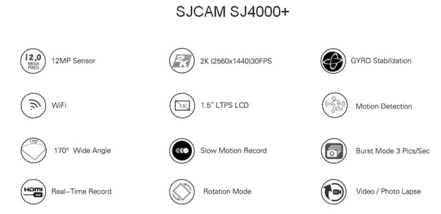 Экшн камера SJCAM SJ4000+ WiFi